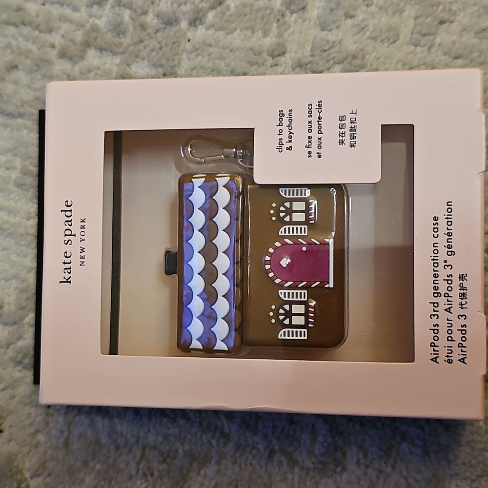 Kate Spade Brown and Purple AirPods 3rd Gen Case